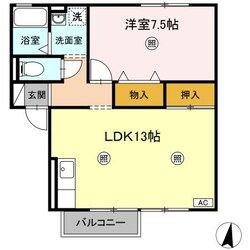 平田町駅 徒歩14分 2階の物件間取画像